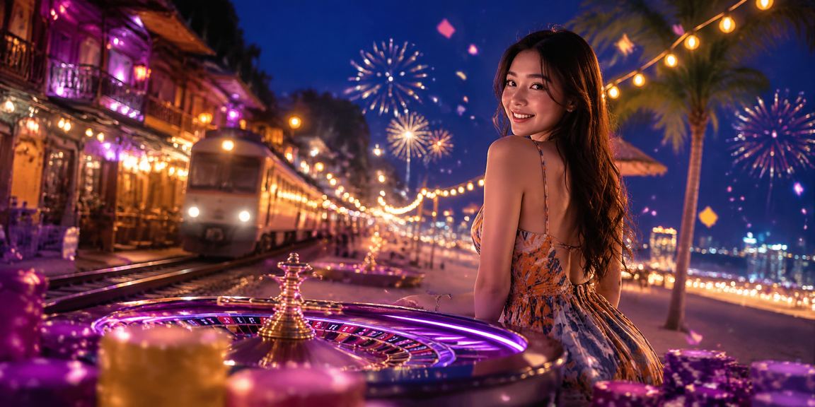 Màn hình roulette neon tại Hà Nội trên điện thoại di động