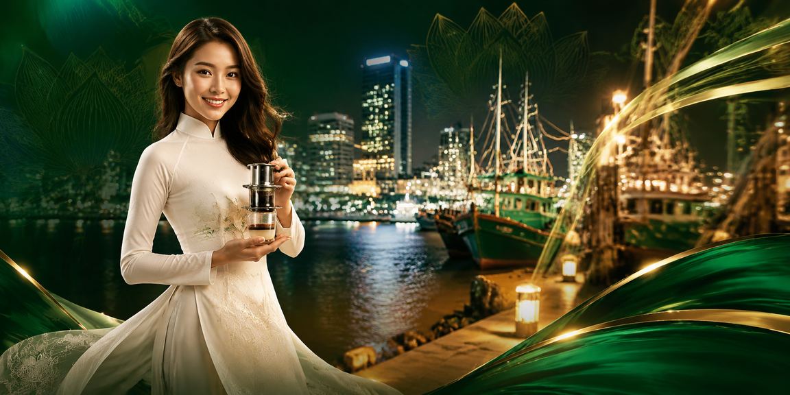 Người phụ nữ mặc áo dài tại Nha Trang tham gia casino betting và slot jackpot